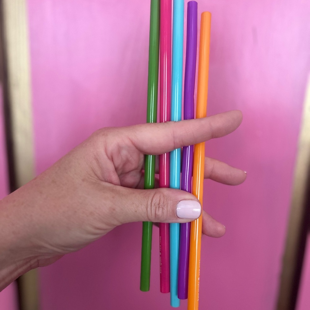 Colorful, Reusable Straw Set - Picture 5 of 5